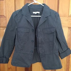 LOFT women’s jacket with ruffle detailing